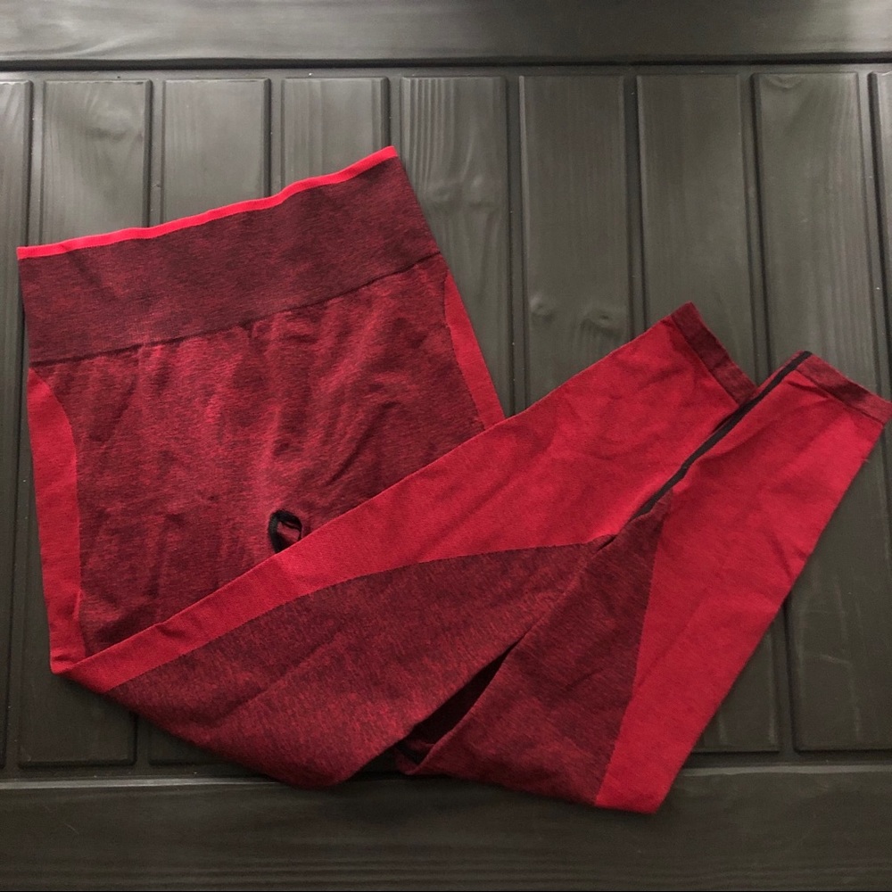 PINK by VS Red Sexy Flex Style Leggings Sz S
